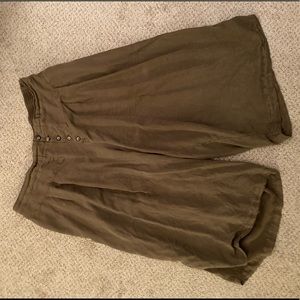 Anthropologie Oceanside Wide Leg Cropped Pants 3X